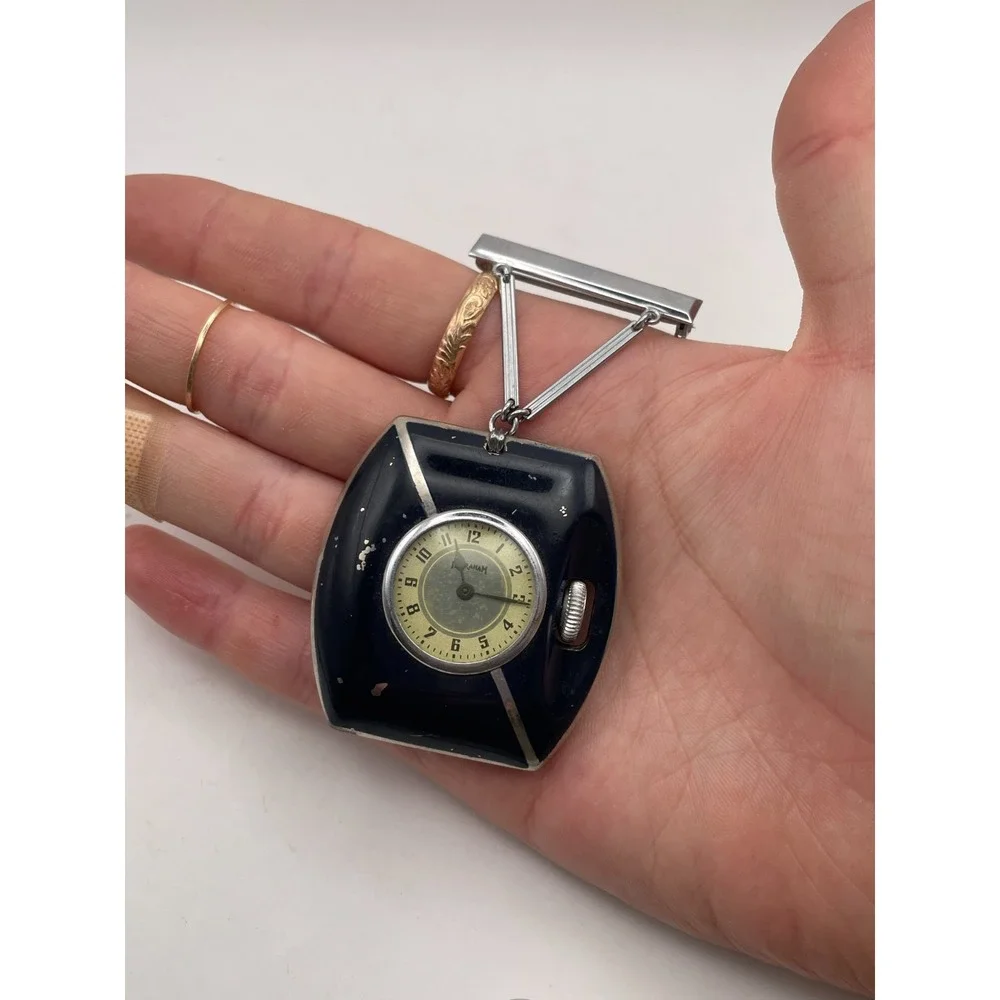 Vintage Ingraham Pin Watch Wind-Up